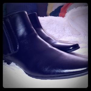 Calvin Klein Beck Chelsea style ankle leather boot